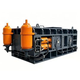 Double-tooth roller crusher