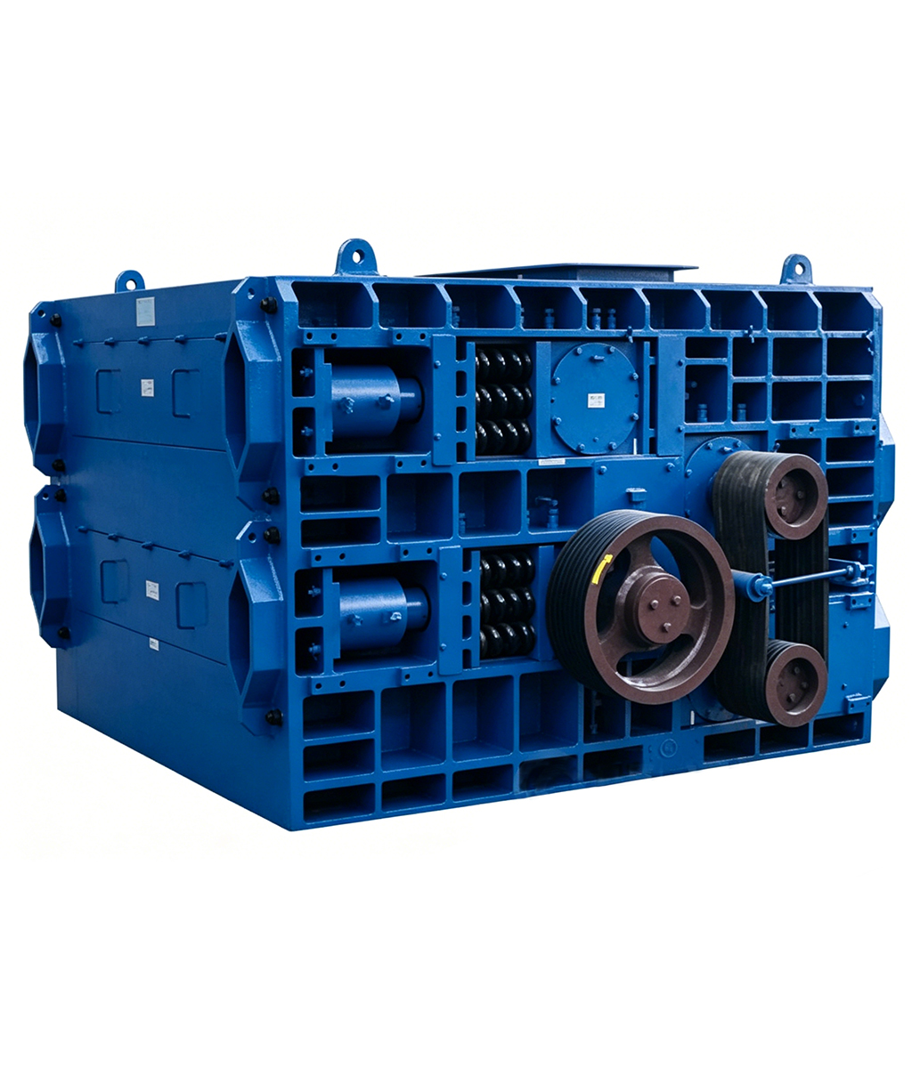 Three-roller crusher